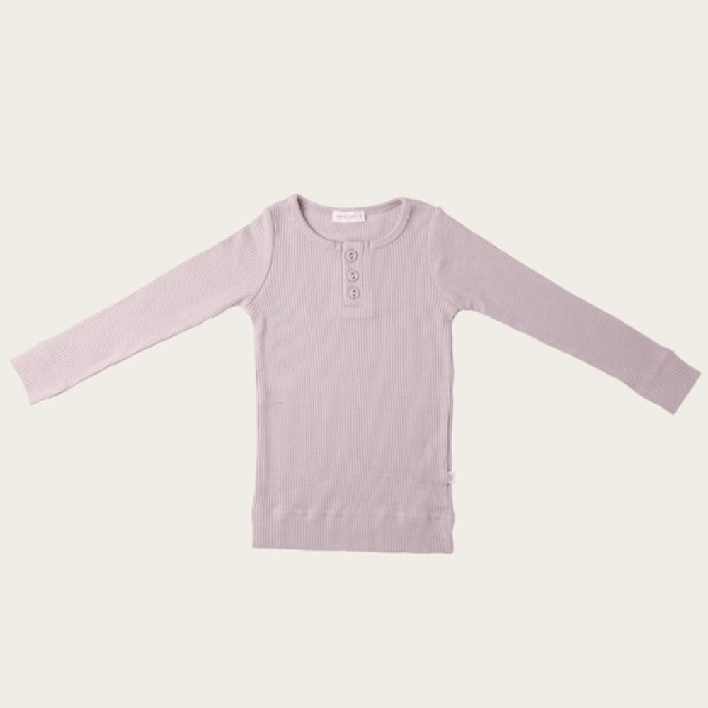 Kids‎ Long Sleeve Ribbed Henley